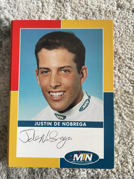 MTN Justin de Nobtrga signed card
