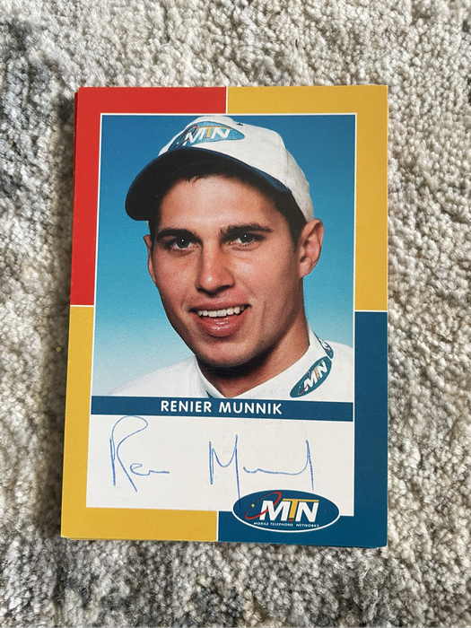 MTN Renier Munnik signed card