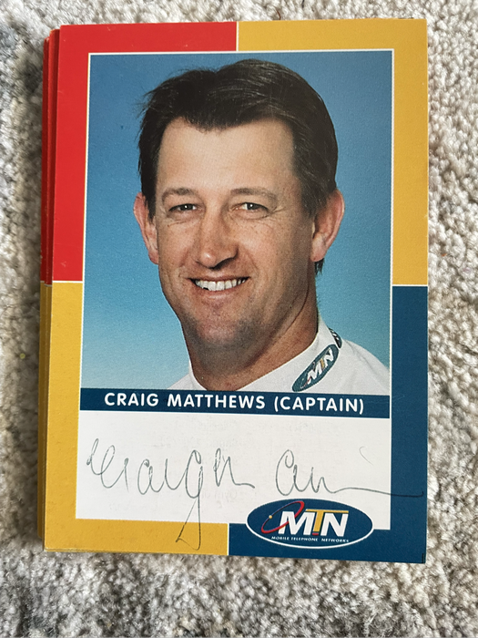 MTN Craig Matthews signed card