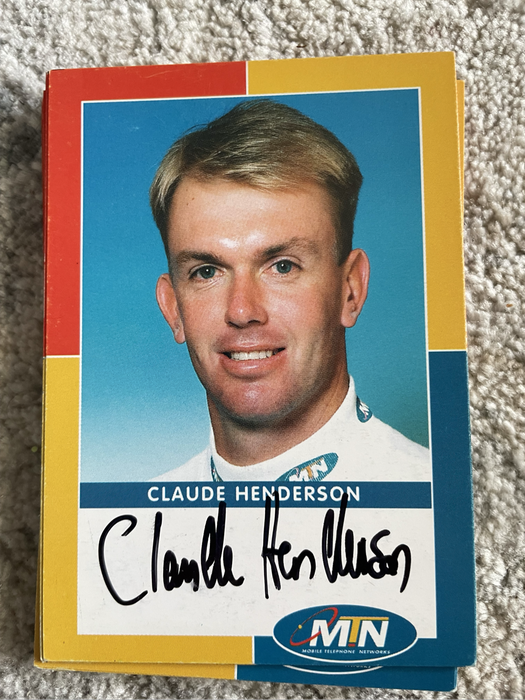 MTN Claude Henderson signed card