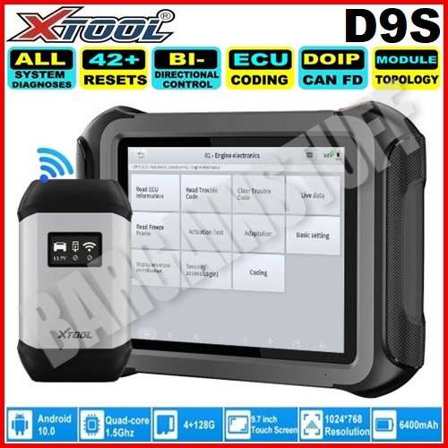 XTool D9S Automotive Professional Key Programmer & Diagnostic Tool with Bi-Directional, ECU Coding