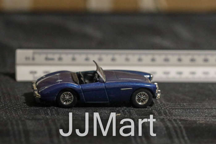 Austin Healey 100 1/43 Del Prado /6 Cabrio blue diecast model car