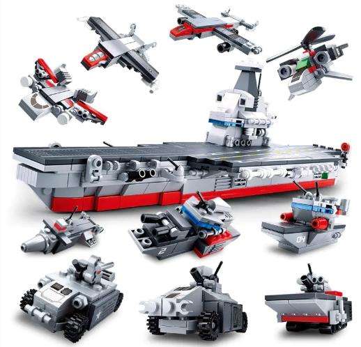 Sluban M38-B0661B Admiral Kuznetsov 10 in 1: air defense armored car - 44 Piece (Box damaged)