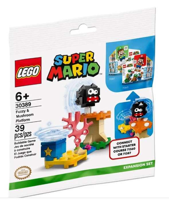 LEGO 30389 Super Mario Fuzzy & Mushroom Platform Set