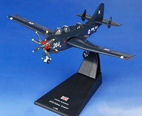 Amercom Aircraft of the World: Fairey Gannet Diecast Model RNFAA No.849 NAS, HMS Hermes