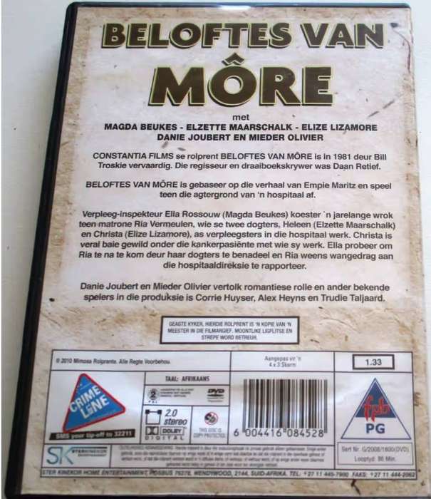 DVD Beloftes van More