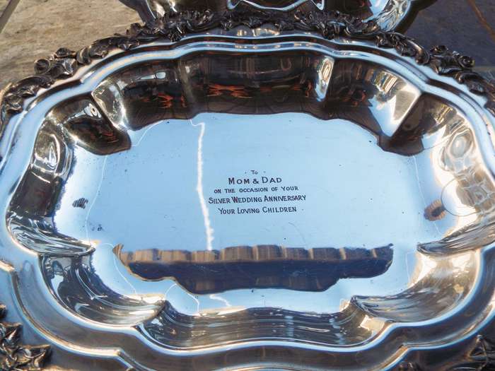 large silver plated dish /tureen