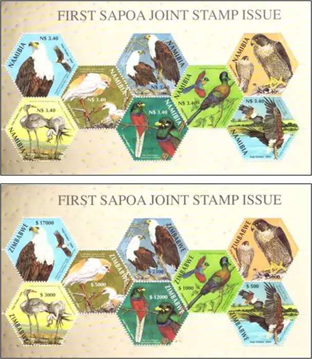 2008 SAPOA First Joint Stamp Issue Sheetlets Complete UMM(**) Incl. Rare Malawi & Angola Sheetlets