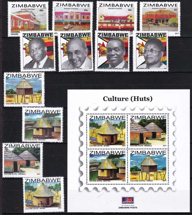 2010/11 Zimbabwe UMM(**) Year Issues & Minisheets - Some Very Scarce/Difficult