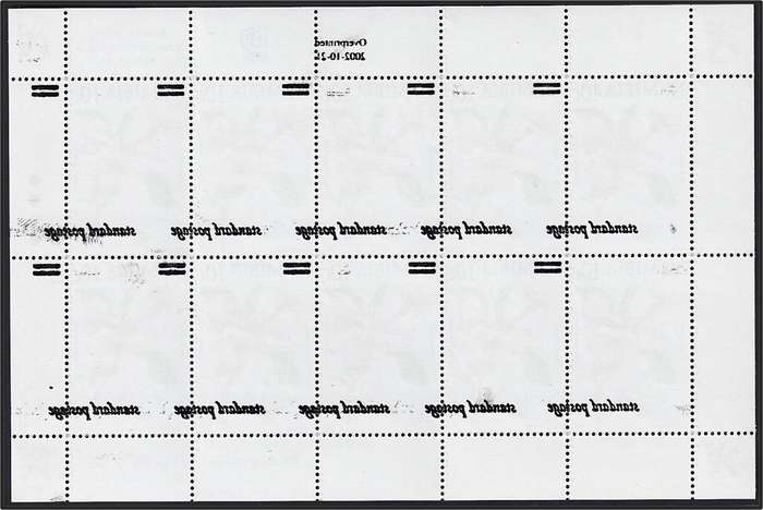 2002 Namibia SACC.414 UMM(**) Major Surcharge Shift & Offset on Back - RARE