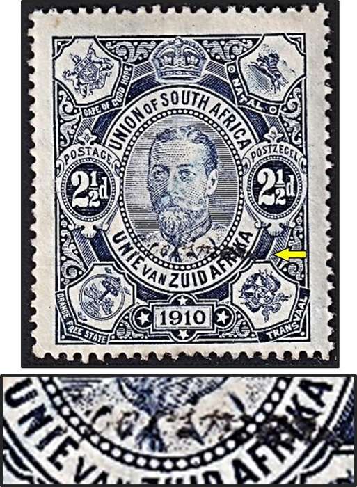 1910 Union 2½d Mint(light gum) "SPECIMEN" Overprint in Script @ CV  R12,000