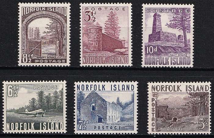 1953 Norfolk Island MM(*) Set of 6  @ CV  R1,200+
