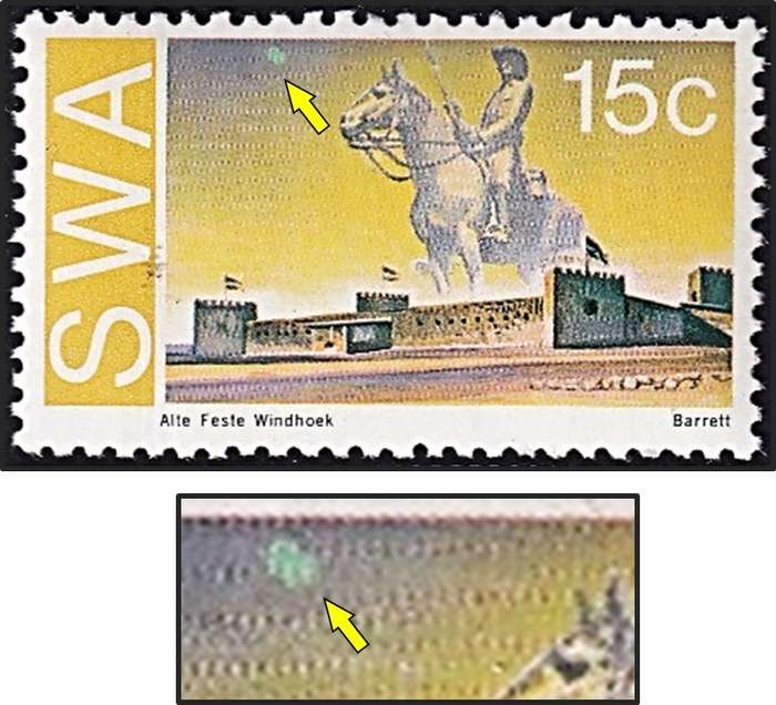 1975 SWA 15c CC.285 UMM(**) with "Moon Flaw"