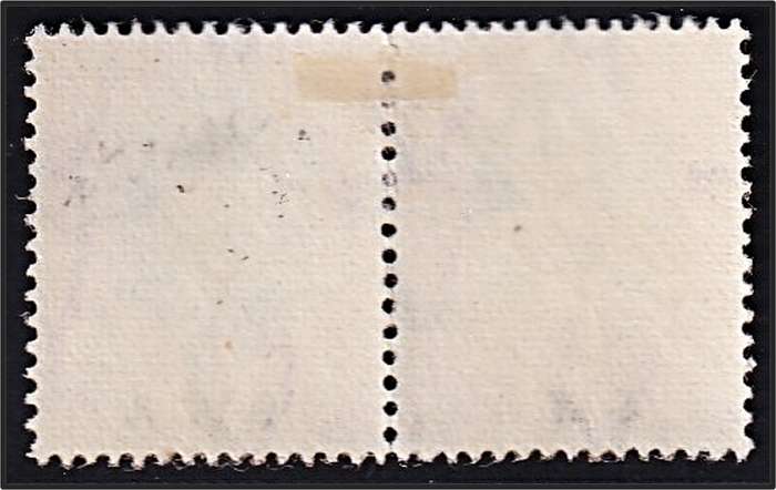 1947 SWA 1d MM(*) Variety - Prominent Black Scratch to Left of Hat/Face