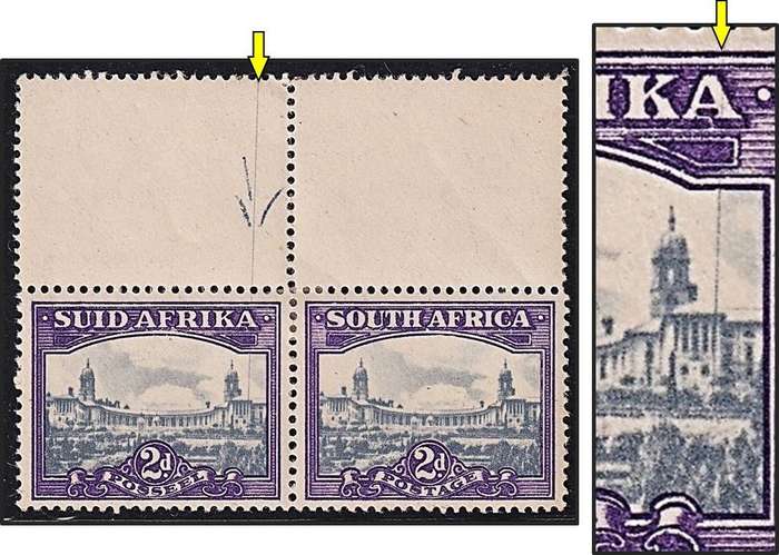1950 Union 2d MM(*) Pair - Prominent Vertical Line/DR Blade