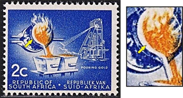1961 RSA 2c UMM(**) With Nice Gold Colour Shift to the Right