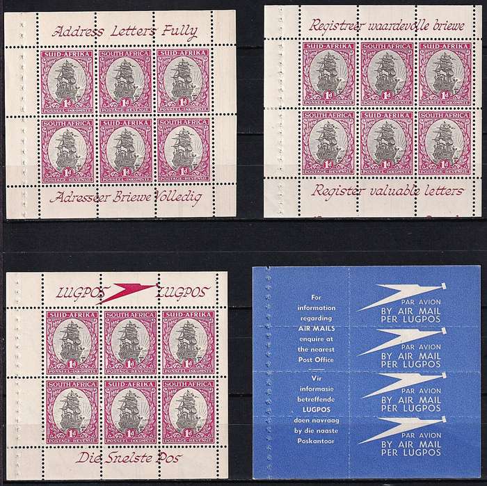 1948 Union Booklet No.20 Unexploded + Exploded - All Panes Different Slogans - Nice Collection