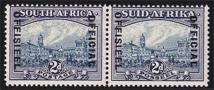 1935 Union 2d Official CC.28 UMM(**) Pair  @ CV  R3,000
