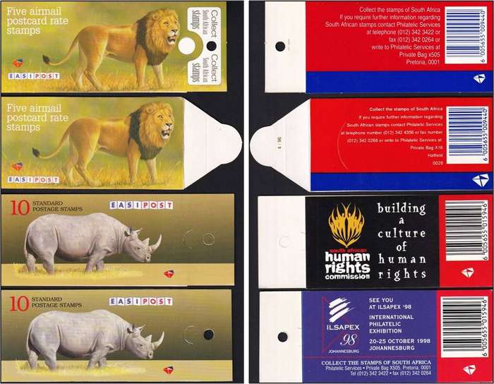 1993/1997 RSA Rhino & Big 5 Booklets (10 x All Different)  @ CV  R1,410