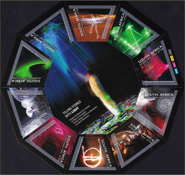 2016 RSA Telling Stories with Light UMM(**) Self-Adhesive Minisheet  @ R600
