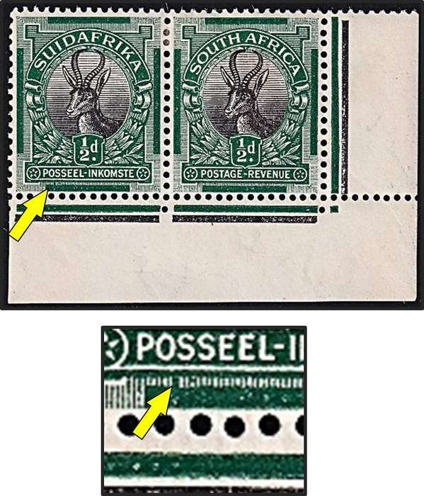 1926 Union ½d MM(*) CC.29L Corner Var - Broken Bottom Frame - RARE