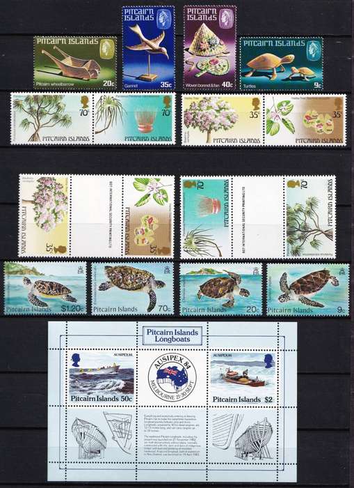 Modern Pitcairn Island UMM(**) Sets, Minisheets & Gutter Blocks - High Value Lot!