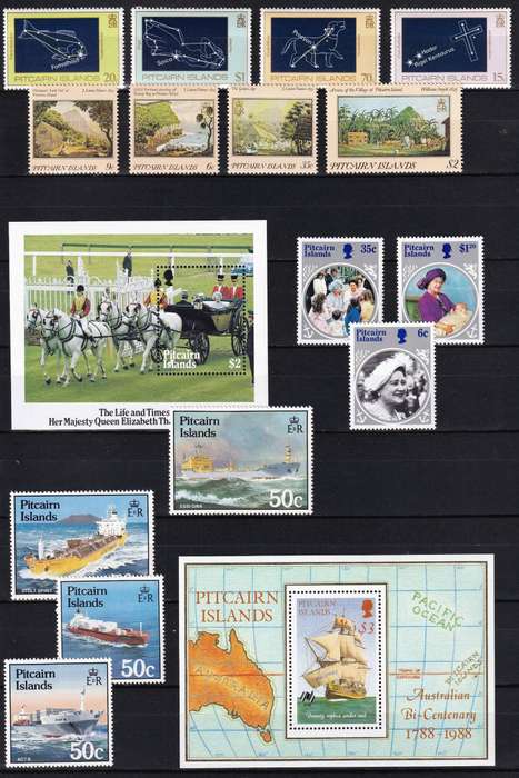 Modern Pitcairn Island UMM(**) Sets, Minisheets & Gutter Blocks - High Value Lot!