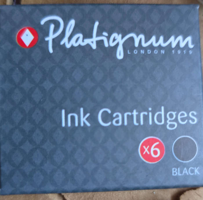 Platinum fountain pen black ink cartridges