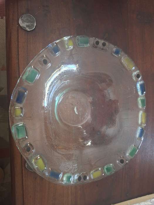 Handmade glass bowl