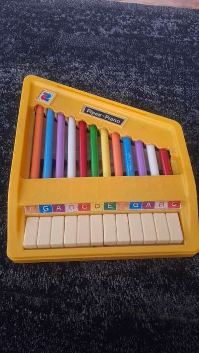 Vintage toy pipes piano