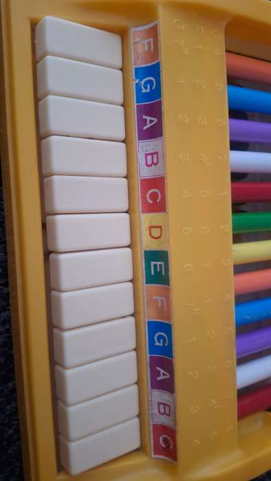 Vintage toy pipes piano