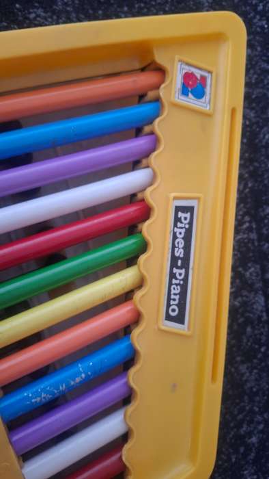 Vintage toy pipes piano