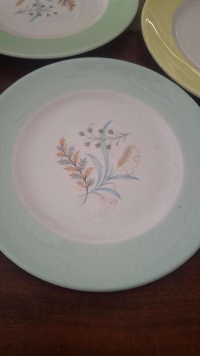 Vintage queen ann side plates x 3