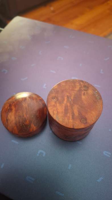 Vintage wooden box with lid
