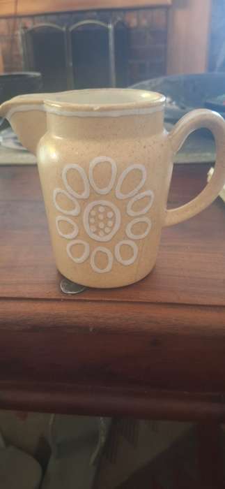 Cream pottery jug vintage