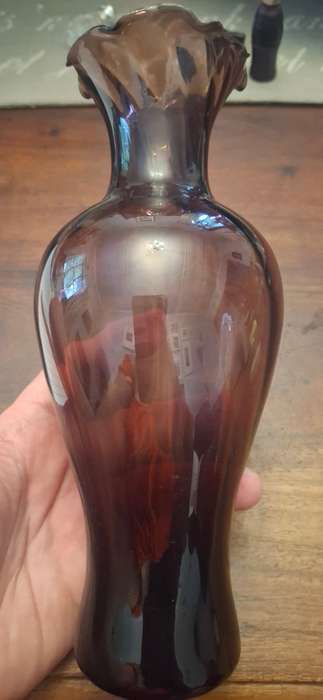 Vintage purple glass vase