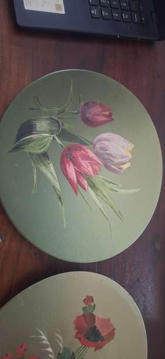 Vintage handpainted plates