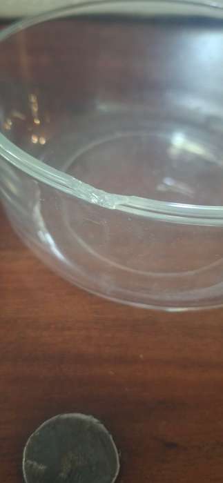 Vintage glass trinket box
