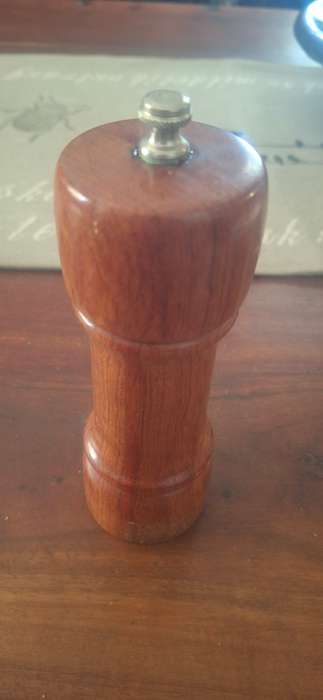Wooden pepper mill