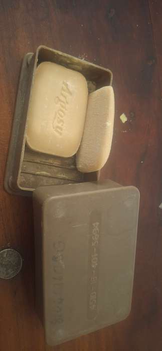 Vintage south african army soap dish