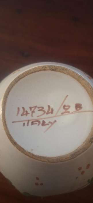 Italian handpainted jar