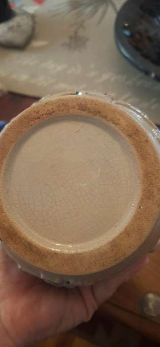 Vintage Stein German Pottery Trink Edlen Wein Aus Kuhlem Pitcher with Grapes