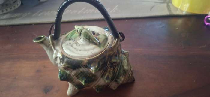 Vintage Small Snail Shell Teapots, Japanese Ceramic, Year 1970s'