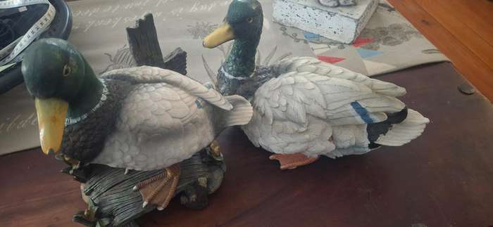 Fine China  Set 2 Mallard Hand Painted Japan