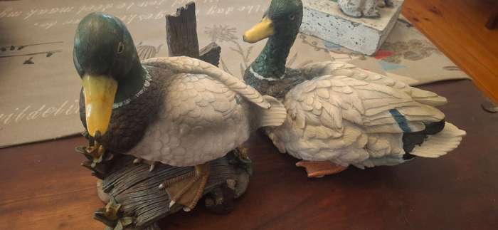 Fine China  Set 2 Mallard Hand Painted Japan