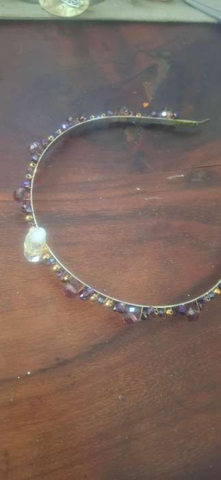 Alice band with crystal