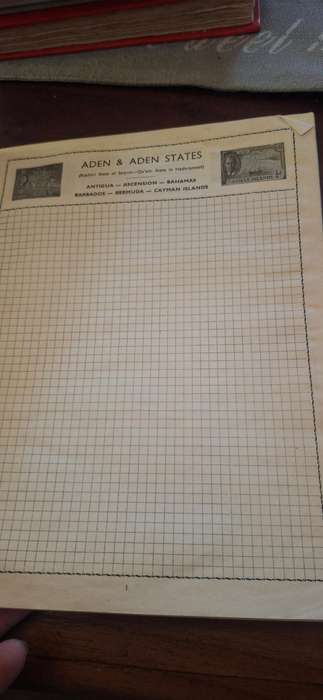 Stamp album empty vintage