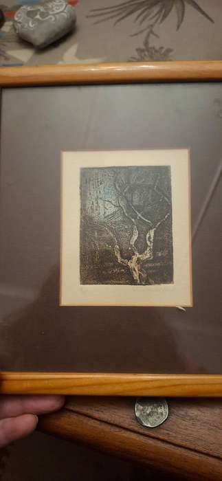 Vintage framed print Mini van der Merwe