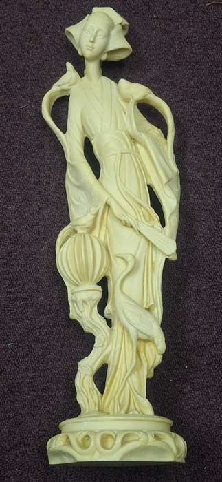 Closed LADY ORIENTAL - Intricately carved details COMPOSITE materials
