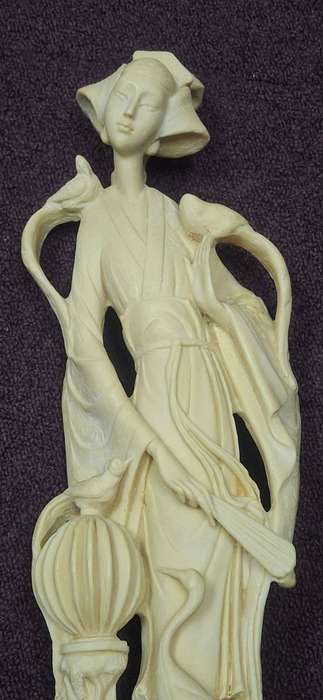 Closed LADY ORIENTAL - Intricately carved details COMPOSITE materials